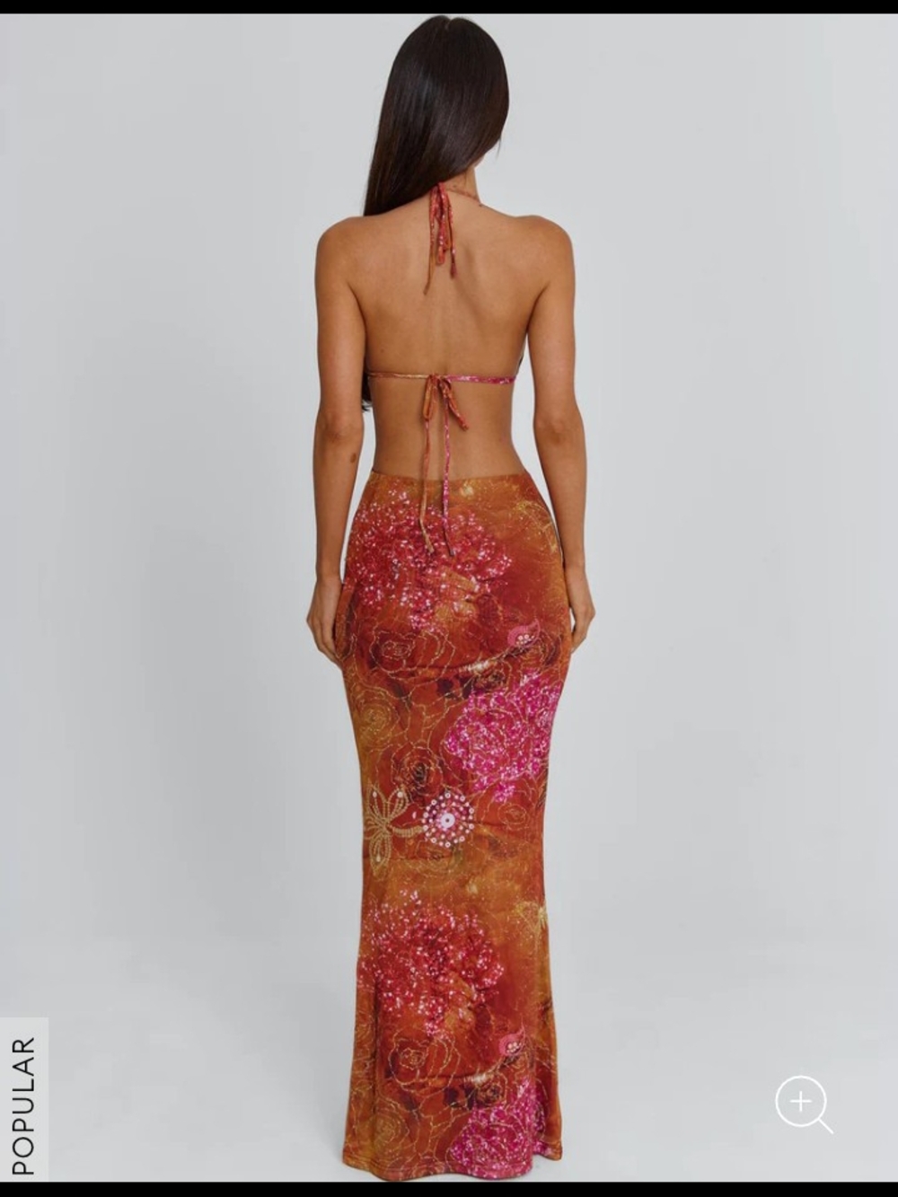 Outcast ESMERELDA Cutout Maxi Dress In Golden Crystal, XS NWT! - Picture 4 of 8